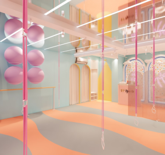 现代瑜伽室SU模型渲染图