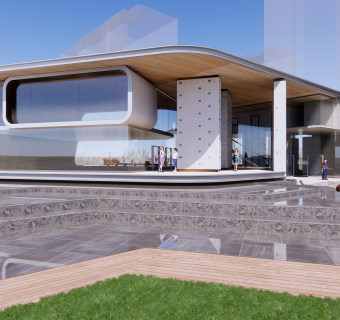 现代售楼部会所SU