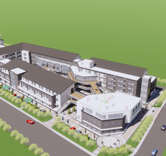 多层商业街SU模型