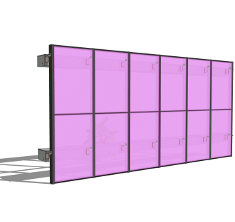 10光伏幕墙节点样式3：中空光伏组件1800×1200×30