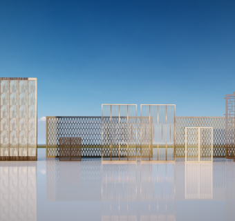 新中式   门 铁艺门  庭院景观门 格栅门