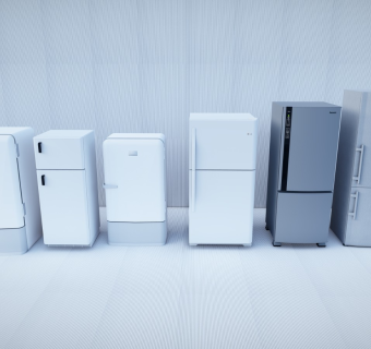 现代冰箱 单开门冰箱 智能冰箱 单人小冰箱