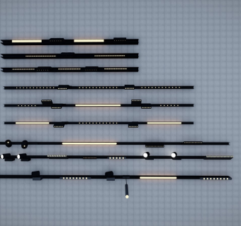 现代商业服装店室内装饰轨道灯 射灯氛围灯