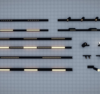 现代商业服装店室内装饰轨道灯 射灯氛围灯