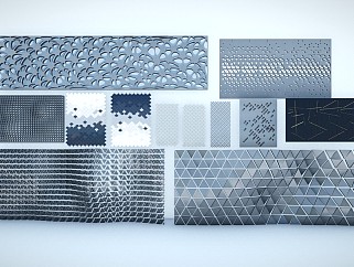 现代铝板金属不锈钢穿孔板 建筑外表皮 金属贴皮