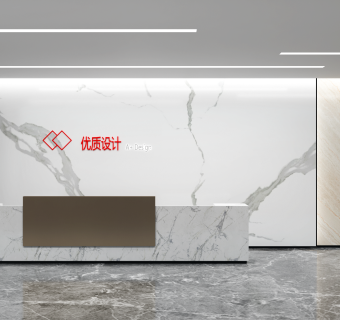 现代公司前台门厅