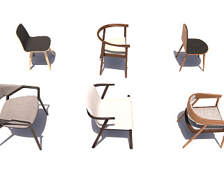 现代椅子餐椅休闲椅合集