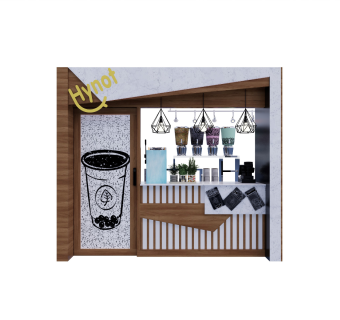 现代奶茶店