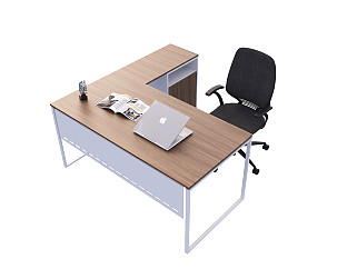 现代办公桌椅组合电脑