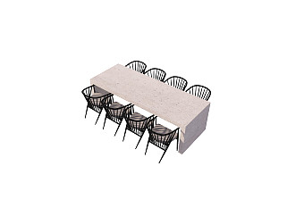 現代餐桌椅組合