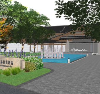 新中式湿地园林酒店