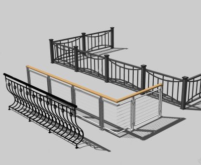 现代风格栏杆_扶手