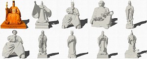 中式人物雕像