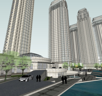 高层金融办公楼及住宅