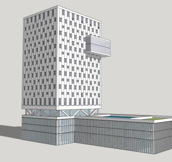 现代高层办公楼