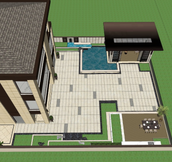 新中式庭院花园