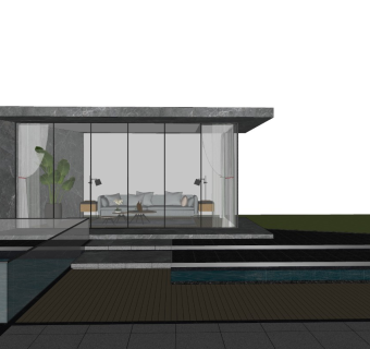 现代极简庭院花园