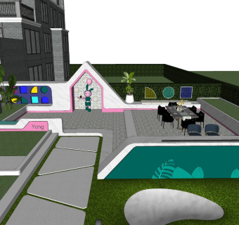 现代轻奢庭院花园