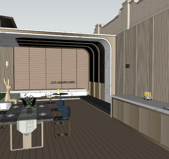 现代极简庭院花园