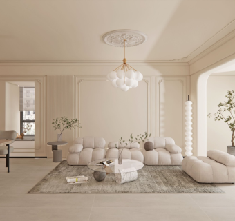 法式客餐厅_沙发茶几组合