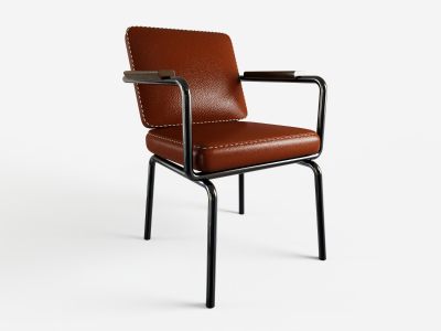 美式工业风椅子  铁艺餐椅