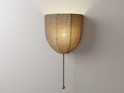 复古壁灯 亚麻壁灯  床头灯