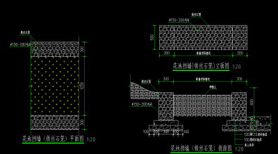 花池挡墙（铁丝石笼）
