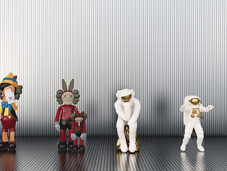 太空人 Kaws雕塑模型