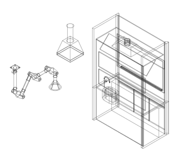 通风柜-万向罩-原子吸收罩