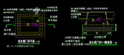 给水阀门井通用详图