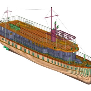 轮船模型SU