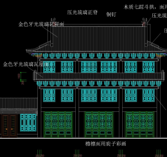 中式仿古建筑详图