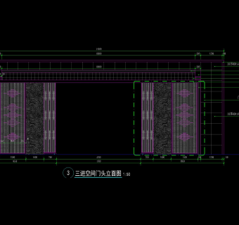 新中式入口大门详图1