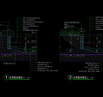 现代溪流戏水池河床驳岸做法合集