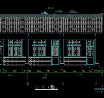 中式仿古建筑图纸