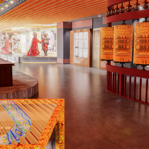 藏文化展览厅室内模型