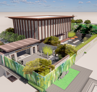 新中式展示区模型