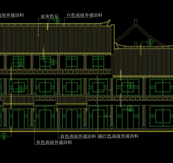 中式仿古百货商业大楼详图