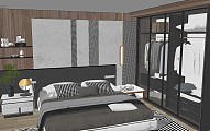 现代卧室精细设计su模型