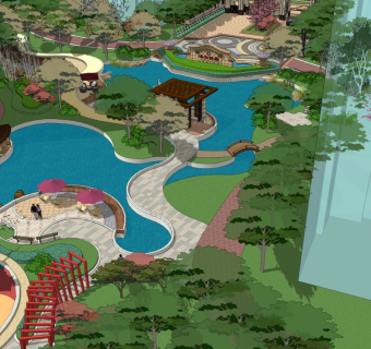 住宅小区儿童海洋主体游乐场地景观设计