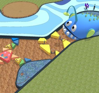 海洋主题儿童游乐场地景观设计SU模型