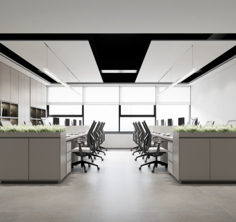 现代公共开放办公区