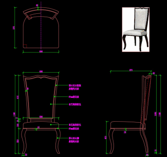 椅子CAD图纸