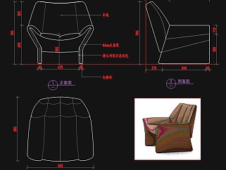 椅子餐椅CAD图纸
