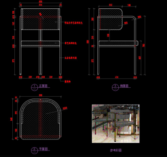 吧椅CAD图纸