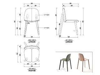 椅子CAD家具图纸