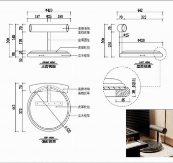 椅子CAD家具图纸