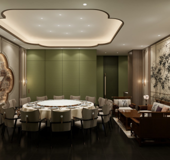 新中式餐厅包厢