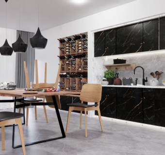 M002767-现代简约家装餐厅空间,餐厅,家装-iMod