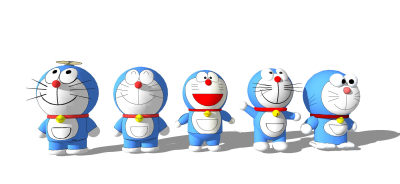 现代卡通人物机器猫 叮当猫 玩具人偶